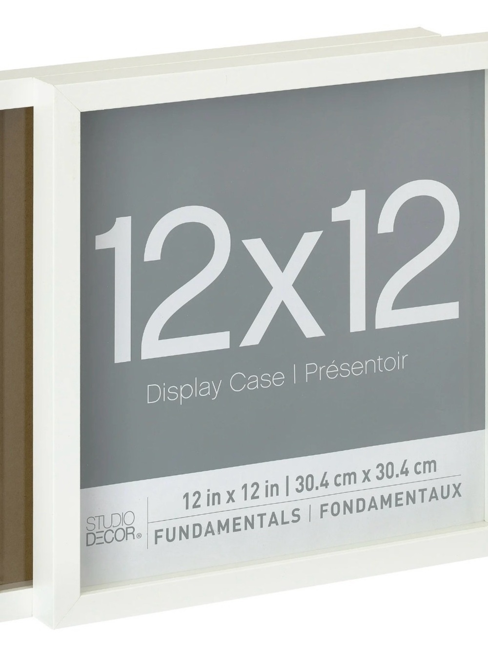 Studio Décor Fundamentals 12x12 White Display Case Frames Set of 2 – New Sealed